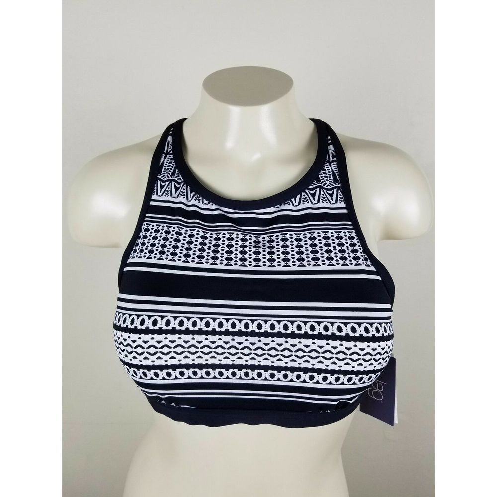 JAG Harbour High-Neck Black Swim Top Size M NWT